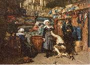 Mosler, Henry Buying the Wedding Trousseau oil painting on canvas